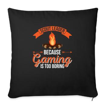 Cub Scouting Design Für Einen Pfadfinderführer - Sofa pillowcase 17,3'' x 17,3'' (45 x 45 cm) - black - Front