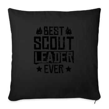 Jungpfadfinder-design Für Einen Pfadfinderführer - Housse de coussin décorative 45 x 45 cm - noir - Devant