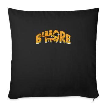 B'MORE - Baltimore Culture - Sofa pillowcase 17,3'' x 17,3'' (45 x 45 cm) - black - Front