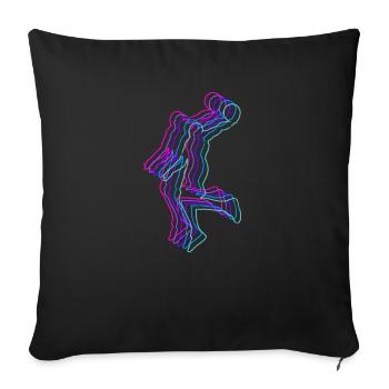 Basketball - Baller - Sports Passion - Sofa pillowcase 17,3'' x 17,3'' (45 x 45 cm) - black - Front