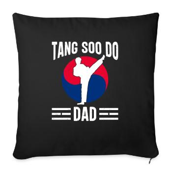 Cadeau Tang Soo Do - Housse de coussin décorative 45 x 45 cm - noir - Devant