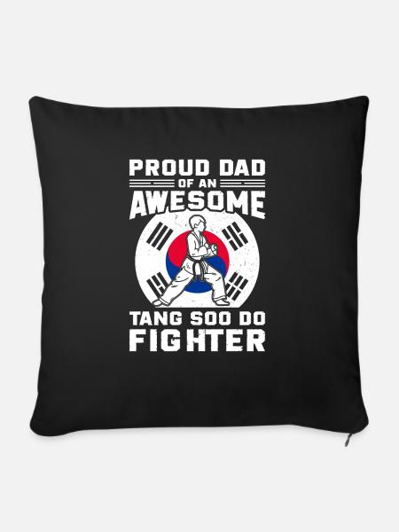 Tang Soo Do Geschenk - Sofakissenbezug 45 x 45 cm - Schwarz