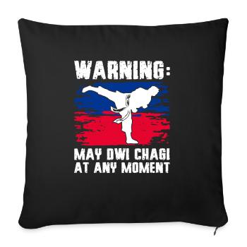 Tang Soo Do Cadeau - Housse de coussin décorative 45 x 45 cm - noir - Devant
