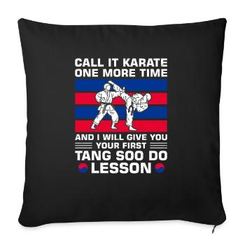 Tang Soo Do Cadeau - Housse de coussin décorative 45 x 45 cm - noir - Devant