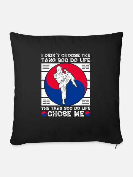Tang Soo Do Geschenk - Sofakissenbezug 45 x 45 cm - Schwarz