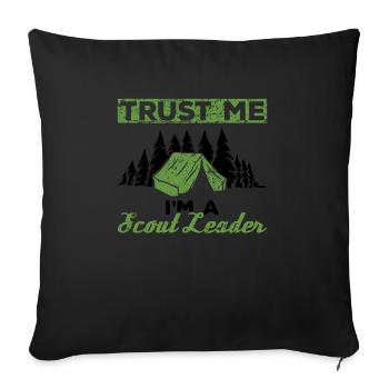 Cub Scout Design Für Einen Pfadfinderführer - Sofa pillowcase 17,3'' x 17,3'' (45 x 45 cm) - black - Front