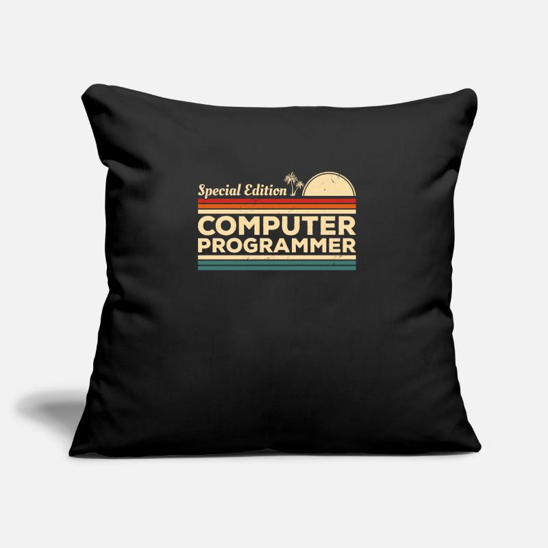 Retro Special Edition Computerprogrammierer Sofakissenbezug 45 x 45 cm