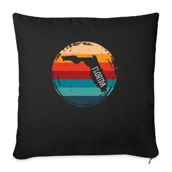 Florida - Sofa pillowcase 17,3'' x 17,3'' (45 x 45 cm) - black - Front