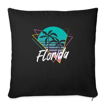 Florida - Sofa pillowcase 17,3'' x 17,3'' (45 x 45 cm) - black - Front