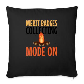 Cub Scouting Design Für Einen Pfadfinderführer - Housse de coussin décorative 45 x 45 cm - noir - Devant
