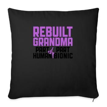 Umgebautes Hüft-opa-design Für Eine Person Nach - Housse de coussin décorative 45 x 45 cm - noir - Devant
