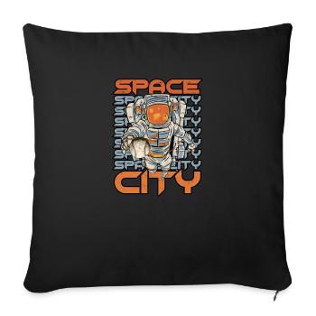 SPACE CITY H-Town Houston - Houston Pride - Sofa pillowcase 17,3'' x 17,3'' (45 x 45 cm) - black - Front