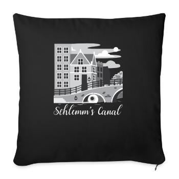 Funny Optometrist Opthalmologist Quote Schlemm's - Sofa pillowcase 17,3'' x 17,3'' (45 x 45 cm) - black - Front