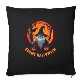Garden Gnome Halloween Trick Or Treat Gardener - Sofa pillowcase 17,3'' x 17,3'' (45 x 45 cm) - black - Front