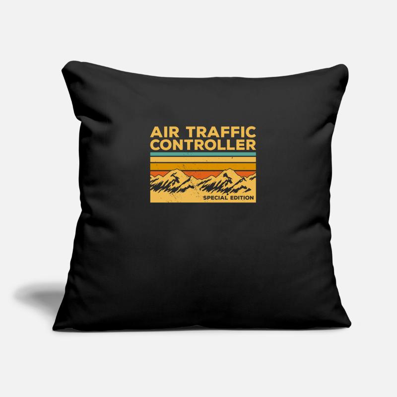 Vintage Air Traffic Controller Special Edition Housse de coussin décorative 45 x 45 cm