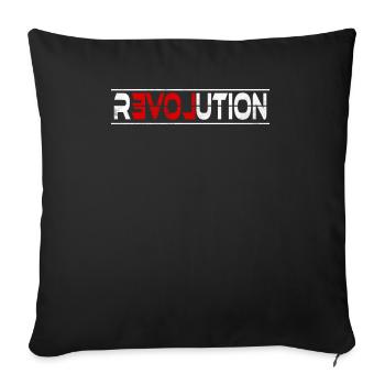 Révolution - commencez la vôtre aujourd’hui! - Housse de coussin décorative 45 x 45 cm - noir - Devant