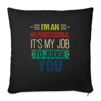 Human Resources Hr Manager Job Beruf - Sofakissenbezug 45 x 45 cm - Schwarz - Vorne
