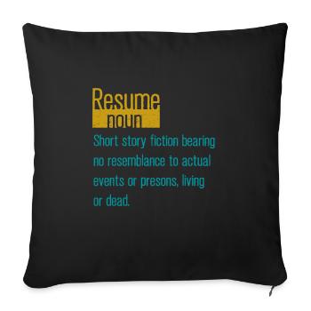 Ressources Humaines Responsable RH Profession - Housse de coussin décorative 45 x 45 cm - noir - Devant