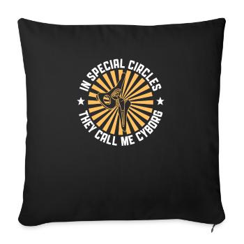 Hüftchirurgie-design Für Einen Überlebenden Einer - Housse de coussin décorative 45 x 45 cm - noir - Devant