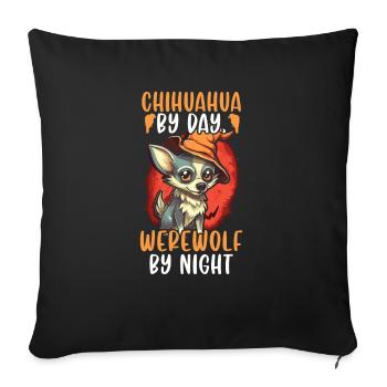 Chihuahua Halloween Puppy Trick Or Treat Dog Lover - Housse de coussin décorative 45 x 45 cm - noir - Devant