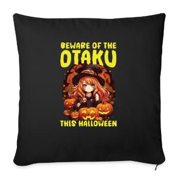 Anime Halloween Kawaii Trick Or Treat Spooky Manga - Housse de coussin décorative 45 x 45 cm - noir - Devant