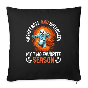 Basketball Halloween Trick Or Treat Spooky Baller - Sofa pillowcase 17,3'' x 17,3'' (45 x 45 cm) - black - Front