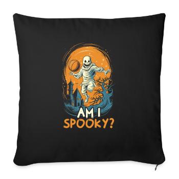 Basketball Halloween Trick Or Treat Spooky Baller - Sofa pillowcase 17,3'' x 17,3'' (45 x 45 cm) - black - Front