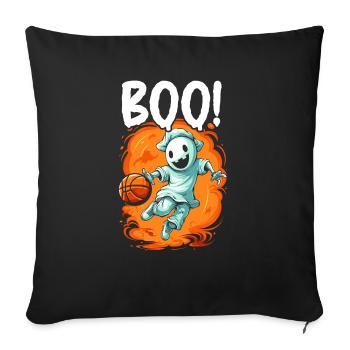 Basketball Halloween Trick Or Treat Spooky Baller - Sofa pillowcase 17,3'' x 17,3'' (45 x 45 cm) - black - Front
