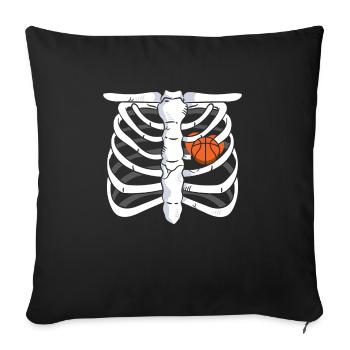 Basketball Halloween Trick Or Treat Spooky Baller - Sofa pillowcase 17,3'' x 17,3'' (45 x 45 cm) - black - Front