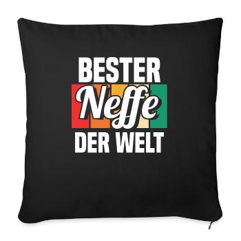 Neffe - Sofakissenbezug 45 x 45 cm - Schwarz - Vorne