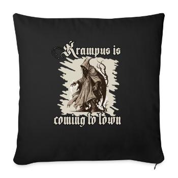 Crampus Shirt The evil awakens - Sofa pillowcase 17,3'' x 17,3'' (45 x 45 cm) - black - Front