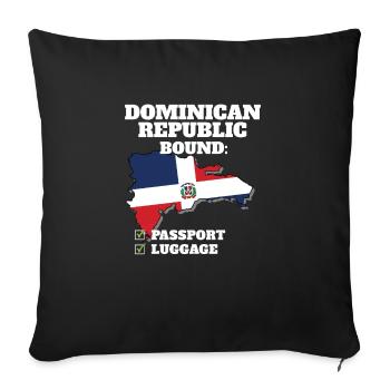 Dominican Republic Bound Country Travel Dominican - Sofakissenbezug 45 x 45 cm - Schwarz - Vorne