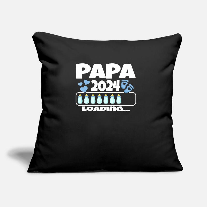 Father-to-be - Dad 2024 loading Sofa pillowcase 17,3'' x 17,3'' (45 x 45 cm)