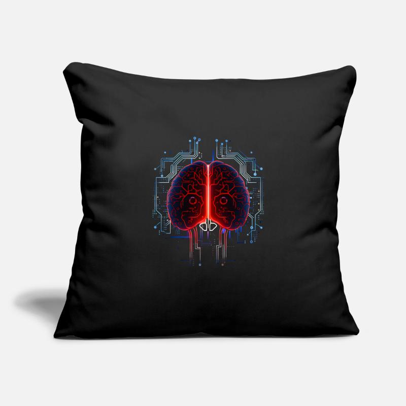 AI Brain Machine Learning Deep Artificial Sofa pillowcase 17,3'' x 17,3'' (45 x 45 cm)