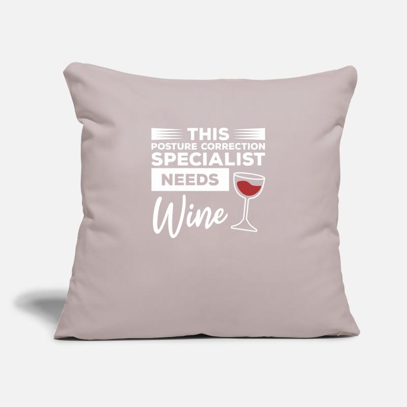 This Posture Correction Specialist Needs Wine Sofa pillowcase 17,3'' x 17,3'' (45 x 45 cm)