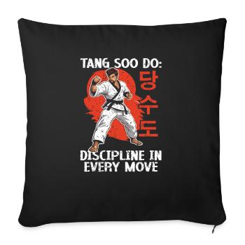 Tang Soo Do Karate Martial Arts Martial Artist - Sofa pillowcase 17,3'' x 17,3'' (45 x 45 cm) - black - Front