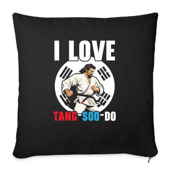 Tang Soo Do Karate Martial Arts Martial Artist - Sofa pillowcase 17,3'' x 17,3'' (45 x 45 cm) - black - Front