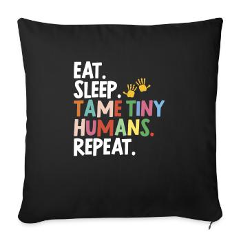 Childcare Teacher Educator - Sofa pillowcase 17,3'' x 17,3'' (45 x 45 cm) - black - Front