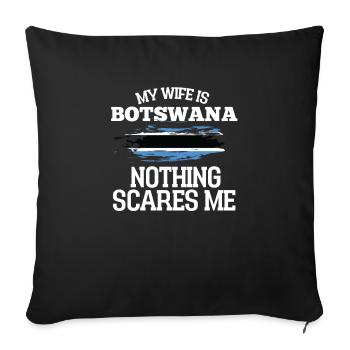 Botswana Épouse - Housse de coussin décorative 45 x 45 cm - noir - Devant