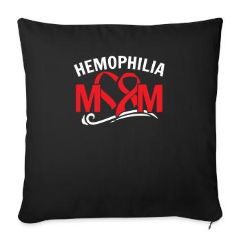 Hemophilie Warrior Disorder Sensibilisation à l’hémophilie - Housse de coussin décorative 45 x 45 cm - noir - Devant