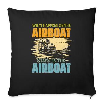 Ce qui se passe sur l’hydroglisseur reste sur l’hydroglisseur C - Housse de coussin décorative 45 x 45 cm - noir - Devant