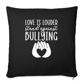 Unity Day Anti Bullying Bully Prevention Kindness - Sofa pillowcase 17,3'' x 17,3'' (45 x 45 cm) - black - Front