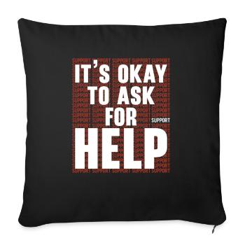 Unity Day Anti Bullying Bully Prevention Kindness - Sofa pillowcase 17,3'' x 17,3'' (45 x 45 cm) - black - Front
