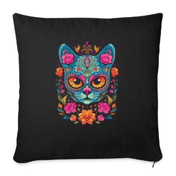 Dia de los Muertos Sugar Skull Mexikanischer Feiertag - Sofakissenbezug 45 x 45 cm - Schwarz - Vorne