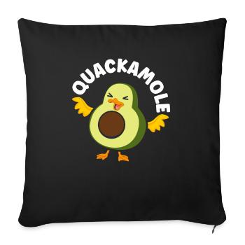 Sweet Avocado Pun Fruit Guac Jokes Guacamole Lover - Sofa pillowcase 17,3'' x 17,3'' (45 x 45 cm) - black - Front