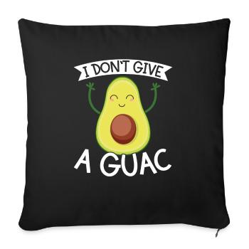 Sweet Avocado Pun Fruit Guac Jokes Guacamole Lover - Sofa pillowcase 17,3'' x 17,3'' (45 x 45 cm) - black - Front