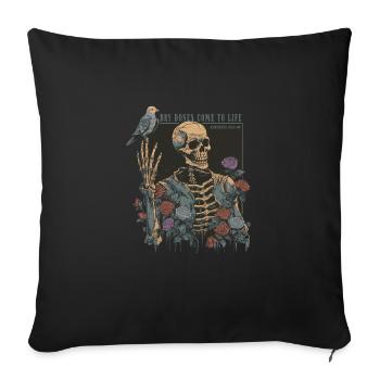 Creepy Grim Reaper - Sofa pillowcase 17,3'' x 17,3'' (45 x 45 cm) - black - Front