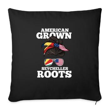Seychelles - Sofa pillowcase 17,3'' x 17,3'' (45 x 45 cm) - black - Front