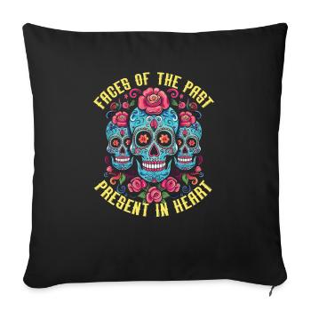 Dia de los Muertos Sugar Skull Mexikanischer Feiertag - Sofakissenbezug 45 x 45 cm - Schwarz - Vorne