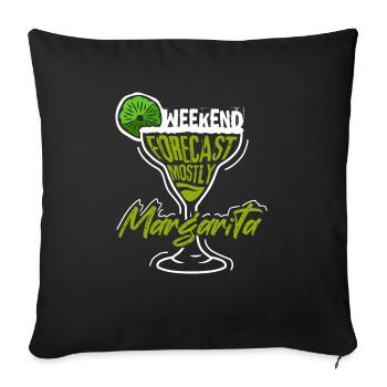 Mexican cocktail alcohol drinker - Sofa pillowcase 17,3'' x 17,3'' (45 x 45 cm) - black - Front